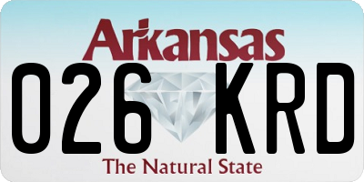 AR license plate 026KRD