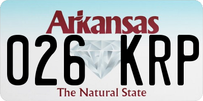 AR license plate 026KRP