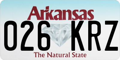 AR license plate 026KRZ