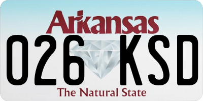 AR license plate 026KSD