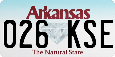 AR license plate 026KSE