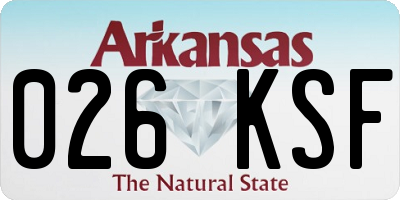 AR license plate 026KSF