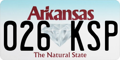 AR license plate 026KSP