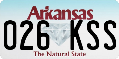 AR license plate 026KSS