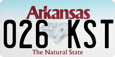 AR license plate 026KST