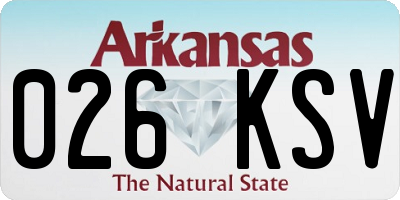 AR license plate 026KSV