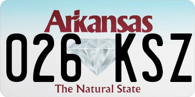 AR license plate 026KSZ