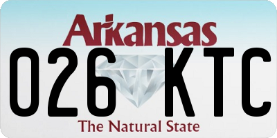 AR license plate 026KTC