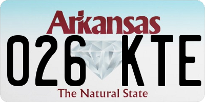 AR license plate 026KTE