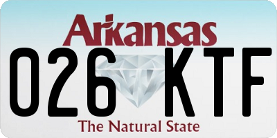 AR license plate 026KTF