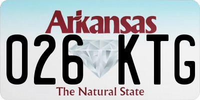 AR license plate 026KTG