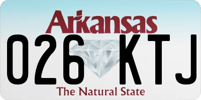 AR license plate 026KTJ