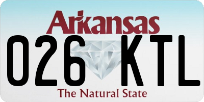 AR license plate 026KTL