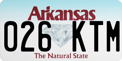 AR license plate 026KTM