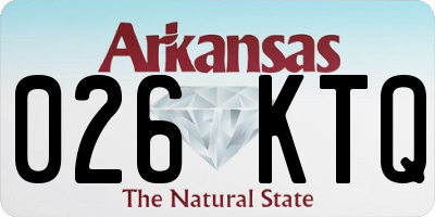 AR license plate 026KTQ
