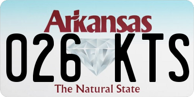 AR license plate 026KTS