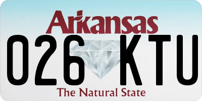 AR license plate 026KTU