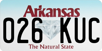 AR license plate 026KUC