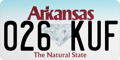 AR license plate 026KUF