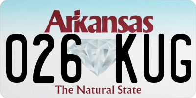 AR license plate 026KUG