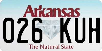 AR license plate 026KUH