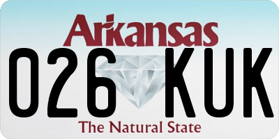 AR license plate 026KUK