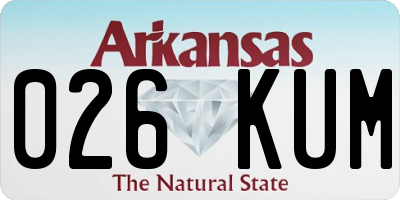 AR license plate 026KUM