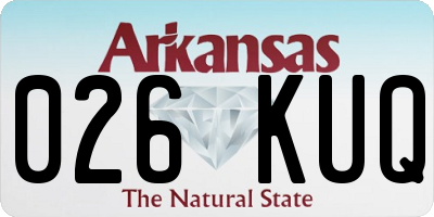 AR license plate 026KUQ