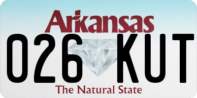 AR license plate 026KUT