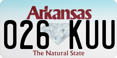 AR license plate 026KUU