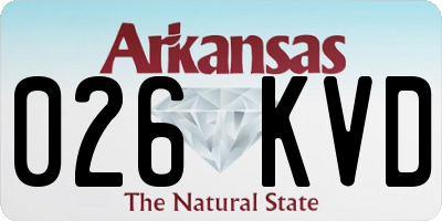 AR license plate 026KVD