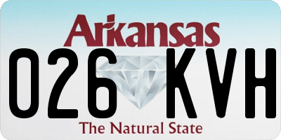 AR license plate 026KVH
