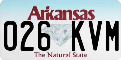 AR license plate 026KVM
