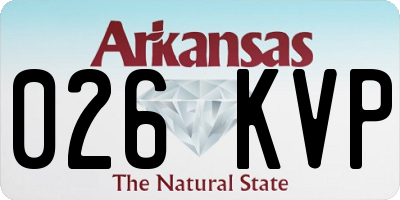AR license plate 026KVP
