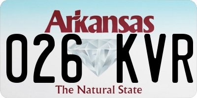AR license plate 026KVR