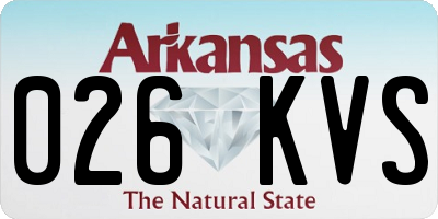 AR license plate 026KVS