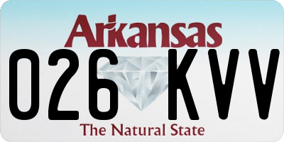 AR license plate 026KVV