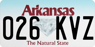 AR license plate 026KVZ