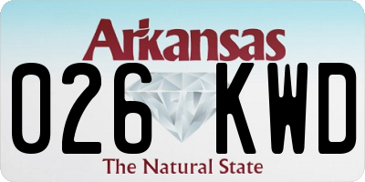 AR license plate 026KWD