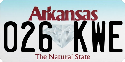AR license plate 026KWE