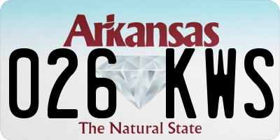 AR license plate 026KWS