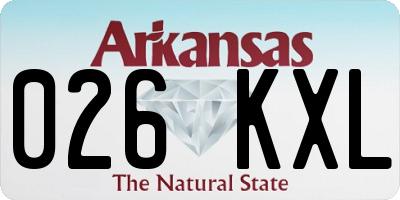 AR license plate 026KXL