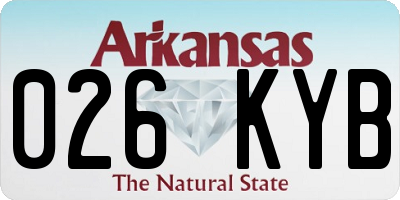 AR license plate 026KYB