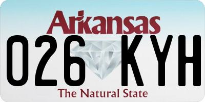 AR license plate 026KYH