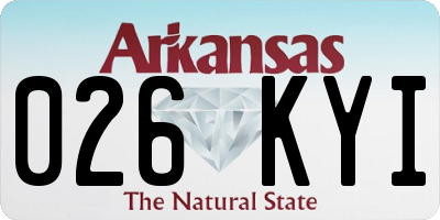 AR license plate 026KYI