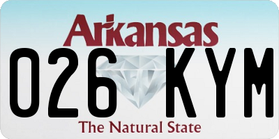 AR license plate 026KYM