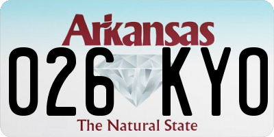 AR license plate 026KYO