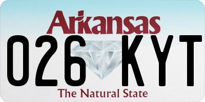 AR license plate 026KYT