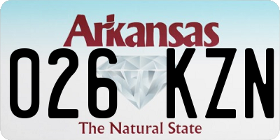 AR license plate 026KZN