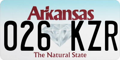 AR license plate 026KZR